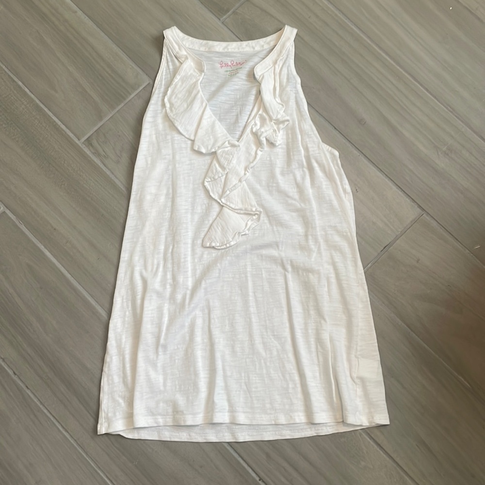 LILLY PULITZER RUFFLED TANK